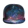 Beautiful Galaxy Space Baseball Cap Men Women Adjustable 3D Printed Snapback Flat Bill Hip Hop Hat