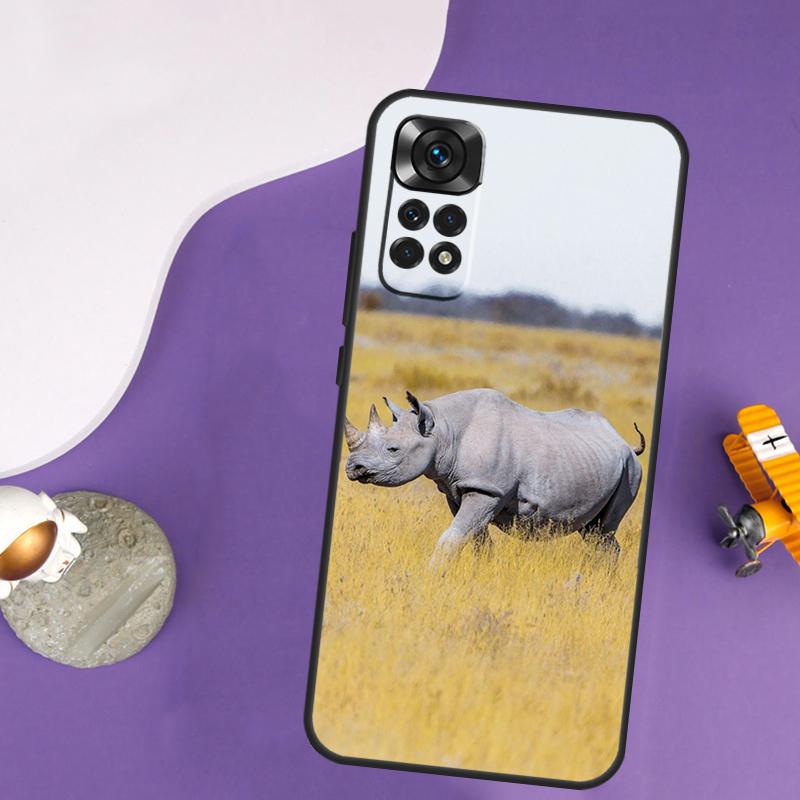 Animal Rhino Case For Xiaomi Redmi Note 13 Pro 14 12 9 10 11 Pro 10S 11S 12S Redmi 14C 13C 10C 12C Cover