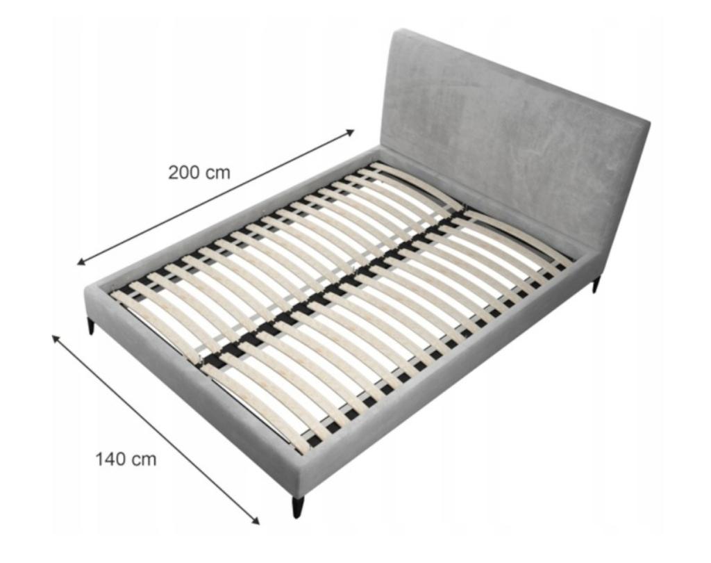 Bed Frame 140x200 Double Cm 2x70 32 Birch Slats 200kg