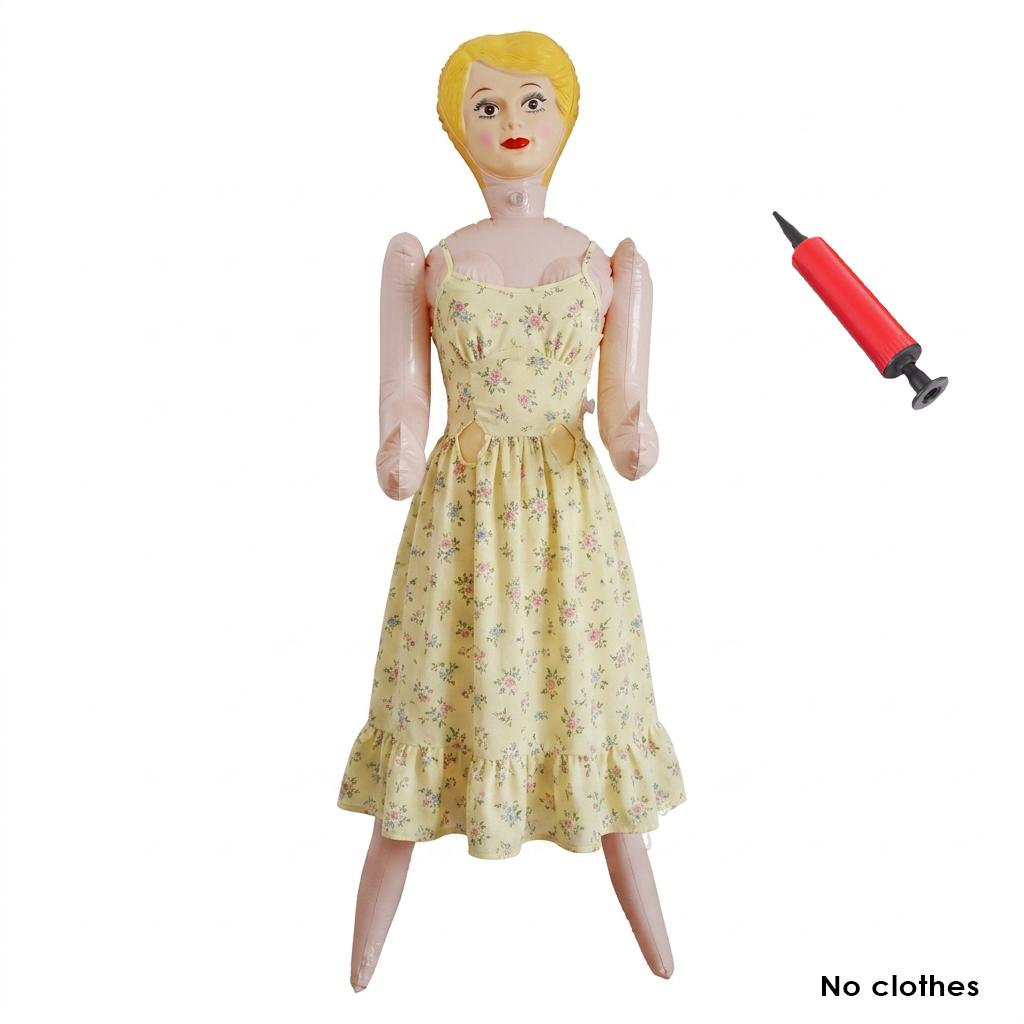 150cm Full Size Inflatable Human Model Thick PVC Leakproof Inflatable Doll Prank Toy Halloween Party Decoration Creative Gift