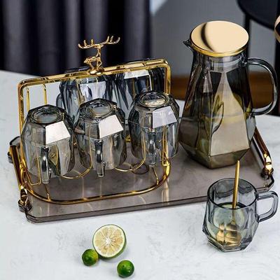 Jiakangming Diamond Heat-Resistant Glass Drinkware Set