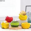 Watermelon Shape Vase Green Plant Pot Table Decoration Flower Arrangement Creative Cartoon Fruits Vases Room Aesthetic Decor
