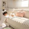 Cream Style Sofa Cushion Four Seasons Universal Non-Slip Comfortable Cotton Velvet Winter Plush Cover Cover Cloth Cushion