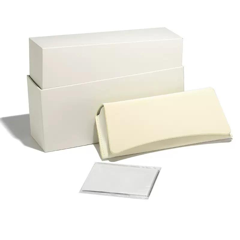 Fashion High-end Sunglasses Box, Leather Snap Box, Set Box, High-end Trend Personalized Set, Iron Box, Mirror Bag, Mirror Cloth.