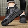 New Men's Hiking Casual Lightweight Anti Slip and Warm Shoes for Autumn and Winter Waterproof High Top Hiking Shoes Sports Shoes