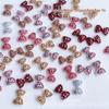 Leopard Print Ribbon Bow Nail Art Accessories - Autumn/Winter Merade Color Collection
