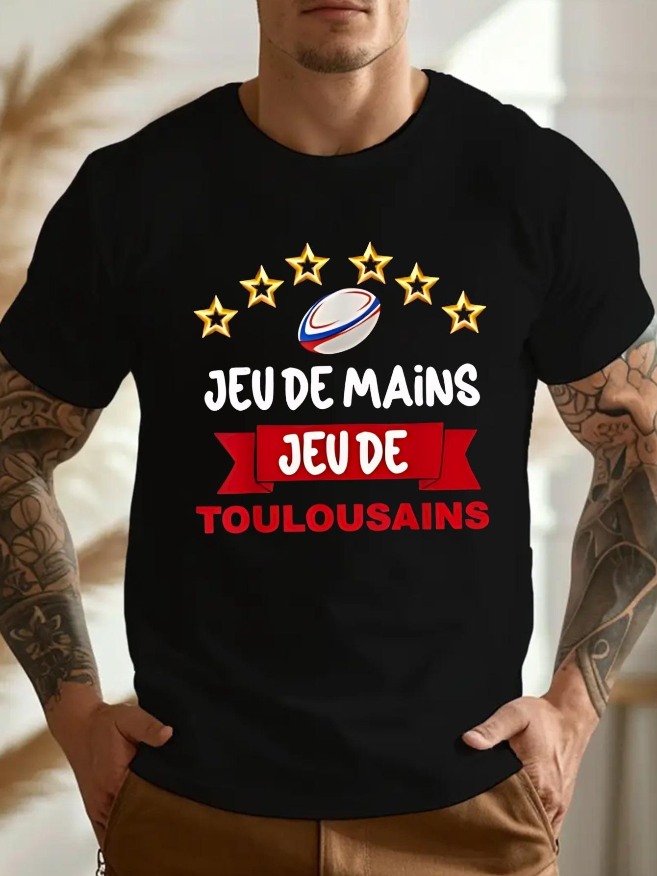 T-Shirt y2k Rugby T Black/Red XL