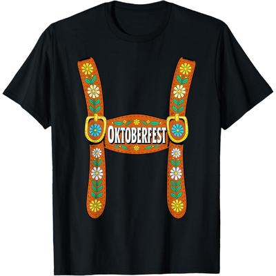 Oktoberfest Lederhosen Bavarian Costume Beer Festival Adults T-Shirt