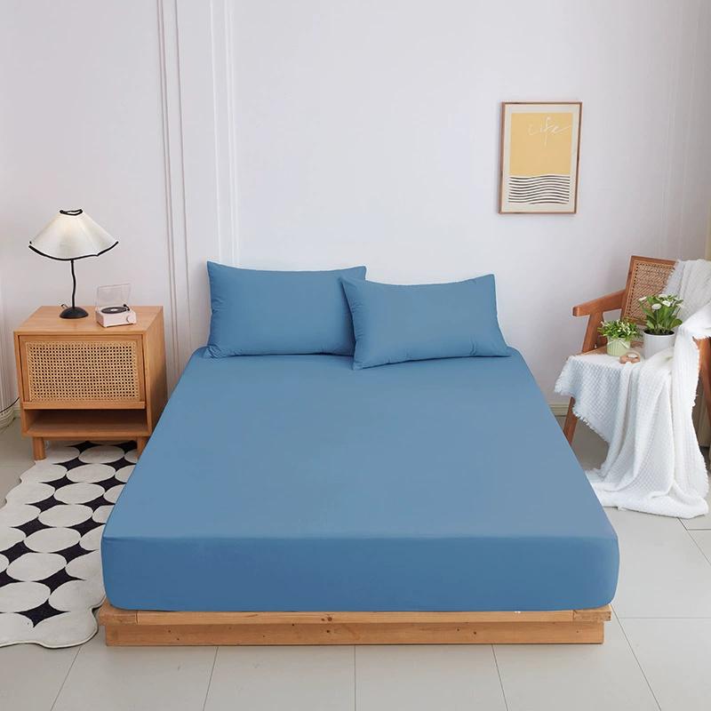 Napínací prostěradlo s gumičkou Jednobarevný chránič matrace pro jednolůžkové, dvoulůžkové a king postele 100% bavlna