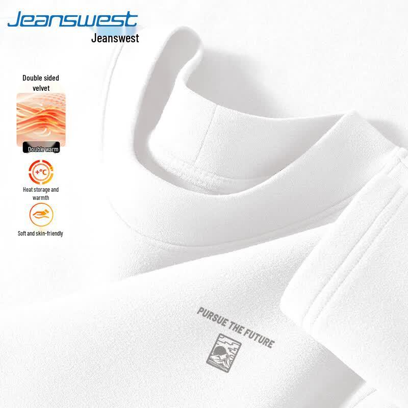 Jeanswest Men's Double-Sided Brushed Thermal Long Sleeve T-Shirt