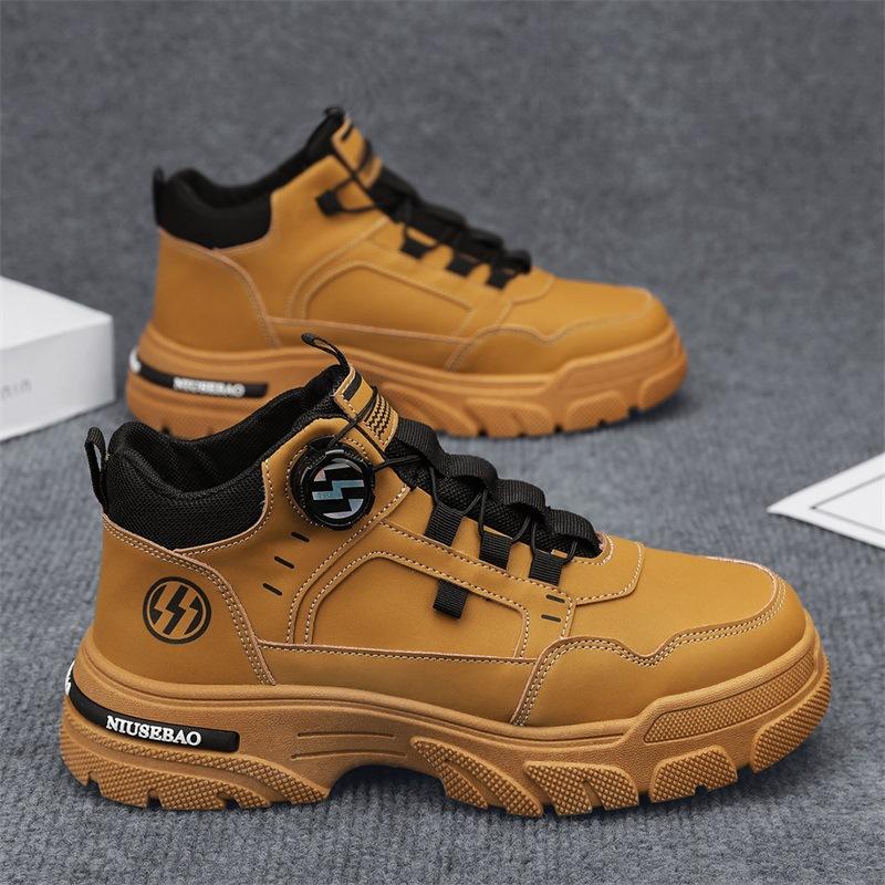 Autumn mid-help men's shoes versatile men's boots outdoor men's shoes fashion shoes youth casual shoes