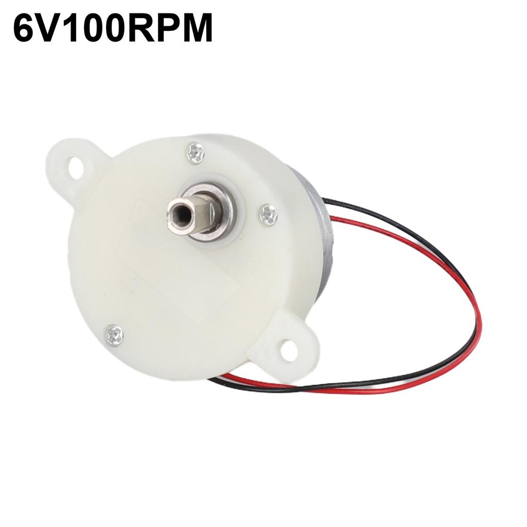 Type DC V Plastic Gear Motor Double Flat Tapping Hole