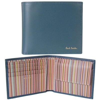 Portefeuille Bifold Bleu Gris Multicolore M1A 4833 AMULTI 41 Homme [Article]