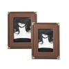 Cornice Portafoto Creativa Minimalista in Pelle 6 Pollici e 7 Pollici Cornice da Tavolo per Arredamento Casa Elegante Espositore da Tavolo