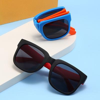 Children'S Glasses, Foldable Sunglasses, Little Girls' Uv Protection Cartoon Sunglasses, Boys' And Girls' Babies' Fashionable