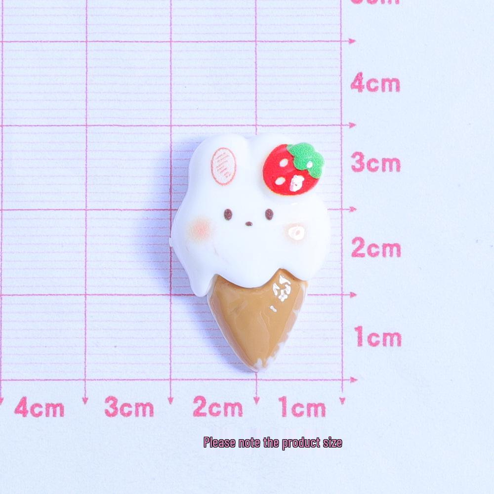 Strawberry Little Rabbit Cartoon DIY Resin Crocs Charms Ornament Accessories Pack