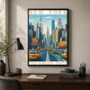 City Landscape Wall Art, Scenery Travel Canvas Painting Modern Poster Prints for Bedroom Living Room Wall Decor
