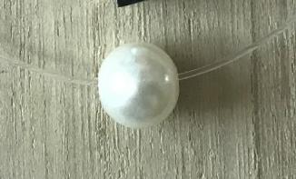 5 Colors Dazzling Zircon Necklace Invisible Transparent Fishing Line Simple Pendant Necklace Jewelry For Women Pearl Jewelry