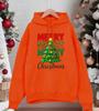 Merry Christmas Green Tree Design Men Hoody Pocket All-Match Hoodies Casual Fleece Streetwear Oversized Comfortable Pullover