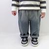 Unisex Toddler Soft Jeans - Korean Style Spring/Autumn Casual Long Pants for Infants & Young Children