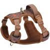 Adjustable Leather Pet Harness Vest With Reflective Stripes Small To Medium Dogs Outdoor Walking Safety