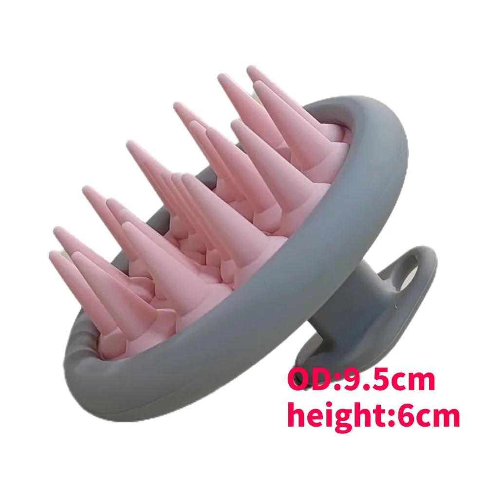 Silicone Shampoo Brush Hair Massager body scrubber Head Scalp Massage Comb Body Massage scrubber Bath Salon Hairdressing Tools