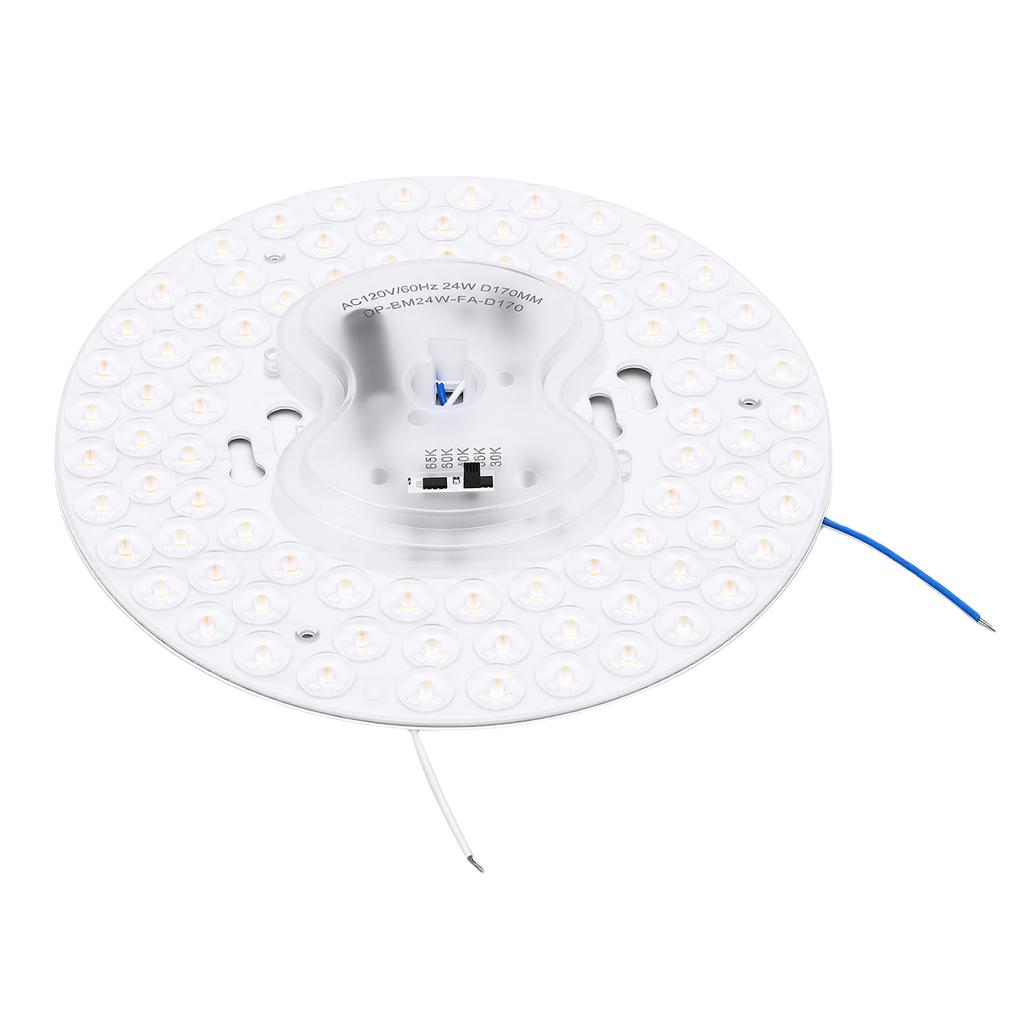 6.6in LED Ceiling Fan Light Retrofit Panel 24W Ceiling Light Replacement Board 5CCT 3000K 3500K 4000K 5000K 6500K