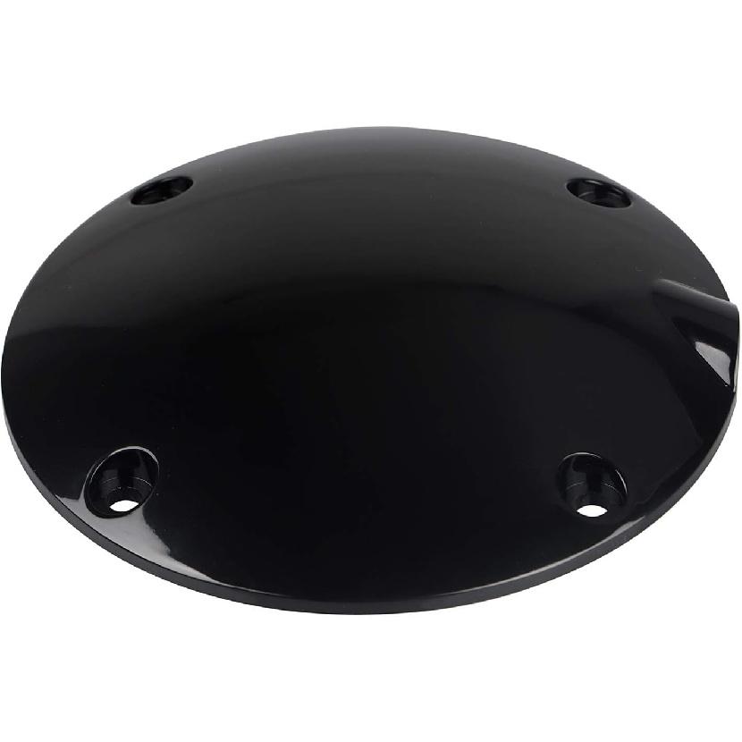 4 Hole Replacement Clutch Derby Cover Fit For 1994-2003 Harley Sportster XLH1200/883 Custom XL883C, Smooth Black