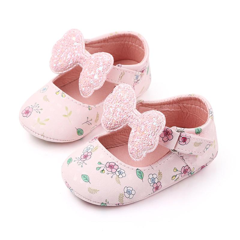 Buy Baby Shoes Fashion Newborn Cute Baby Girl Shoes First Walkers Bow
