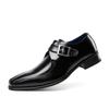 Japanese Style New Pointed-Toe Authentic Leather Business Formal Wear Leather Shoes Men's Buckle Office Wedding Gentleman Monk Shoes Orders
