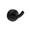 Metalique 54086-BK Matt Black Towel Hooks, 2 Pack Coat Robe Hook Double Hook Wall Mounted, Hand Towel Hooks for Kitchen