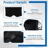 2 In 1 Travel Pillow Cotton Comfortable Neck Headrest with Eye Mask and Storage Bag 360° Support Airplane Pillow for Travelling