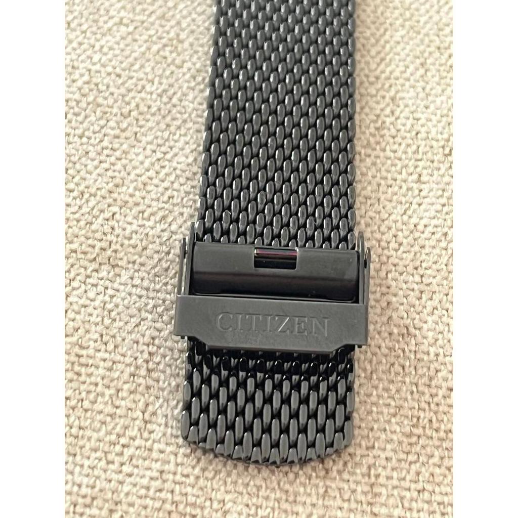 Used CITIZEN Automatic Watch Black X Gold Mesh Belt