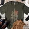 Sequoia Forest Graphic Tee: Unisex Cotton Nature Shirt