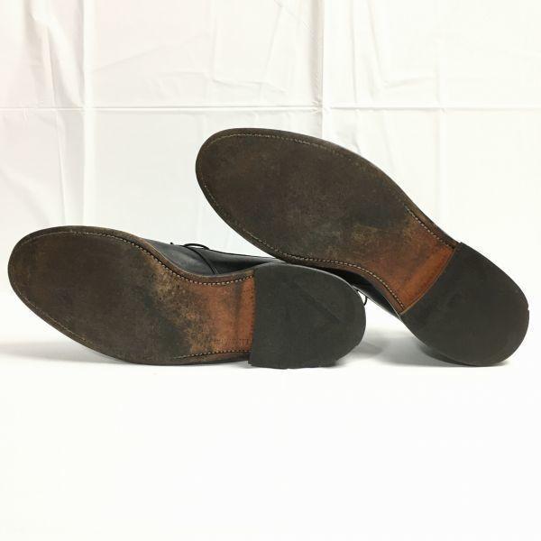 1980s-90s Vintage Allen Edmonds Kingsley U-Tip Business Shoes Black size 11D 28.5-29.5 Men's(USED)