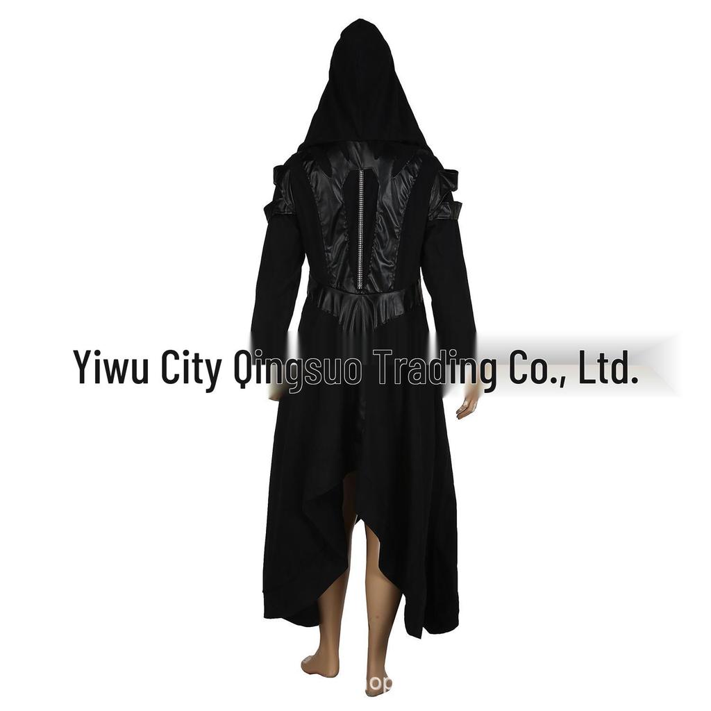 2022 Europe & America Solid Color Hooded Long Sleeve Irregular Women's Top CB8906