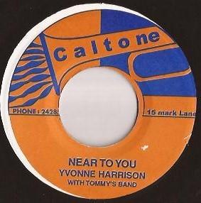 7inch Record YVONNE HARRISON / CLAUDETTE THOMAS - Near To You / Roses Are Red NONE Caltone Japan Reggae, Ska & Dub Used