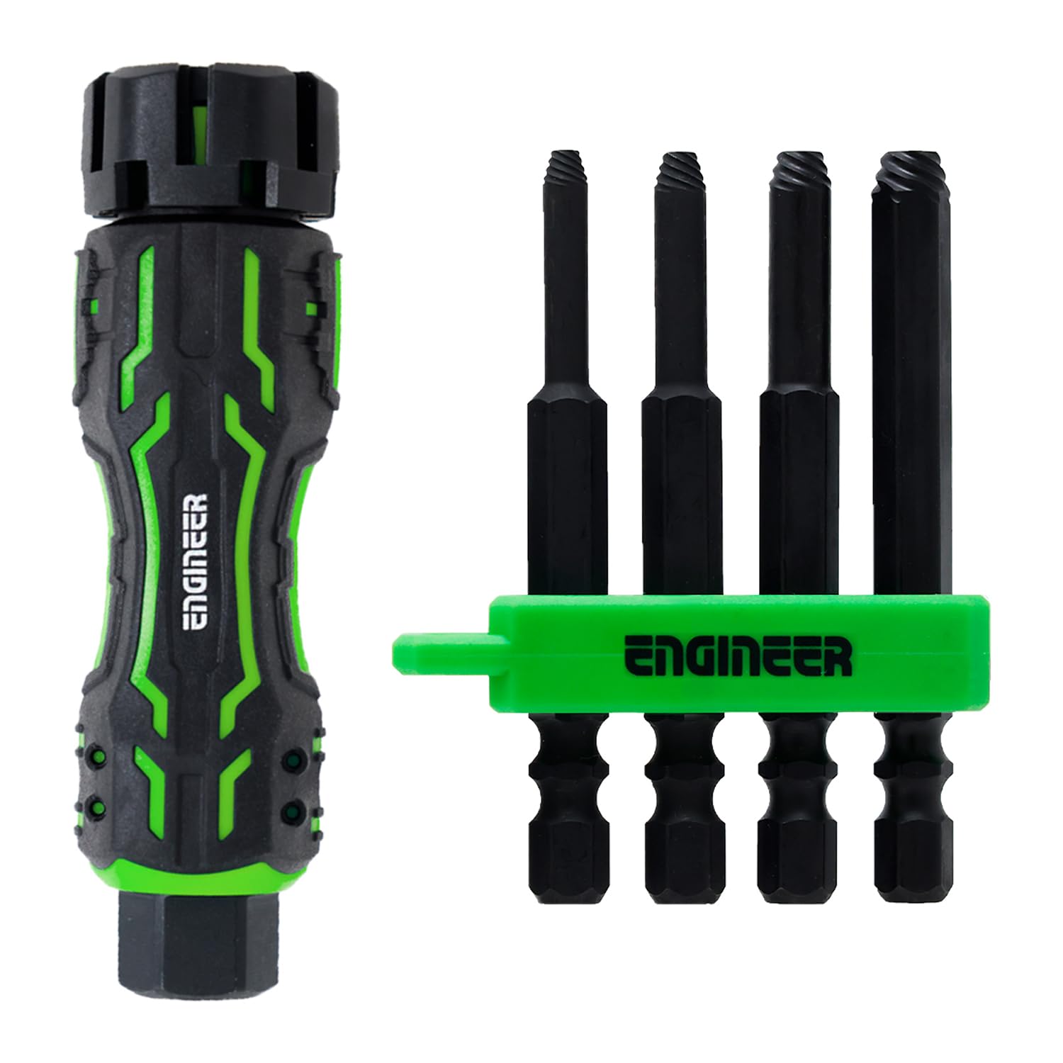 

ENGINEER MINI Drive Screw Mole Removes Stripped Hex Socket Head Bolts Without & Medium, Hammering, 2.5-5mm, DZ-86 чёрный