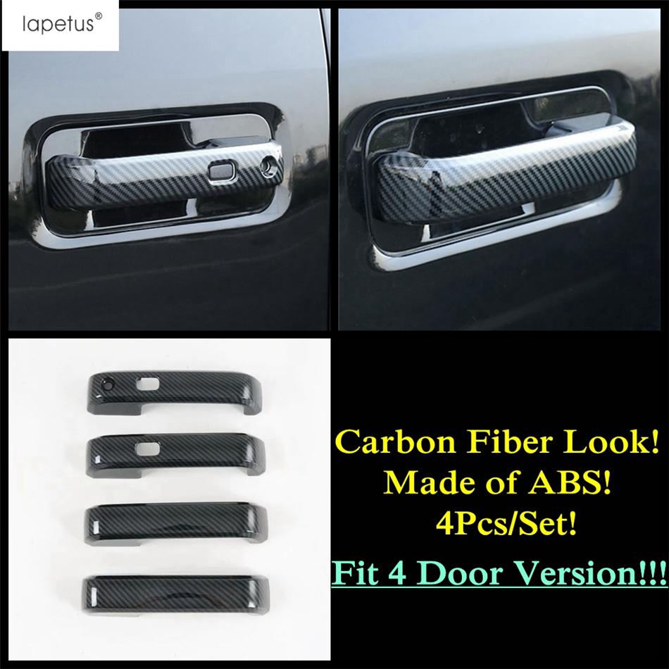 Carbon Fiber Side Door Handle Bowl Decoration Protection Cover Trim Accessories For Ford F-150 / Raptor 2015 -  2 / 4 Door