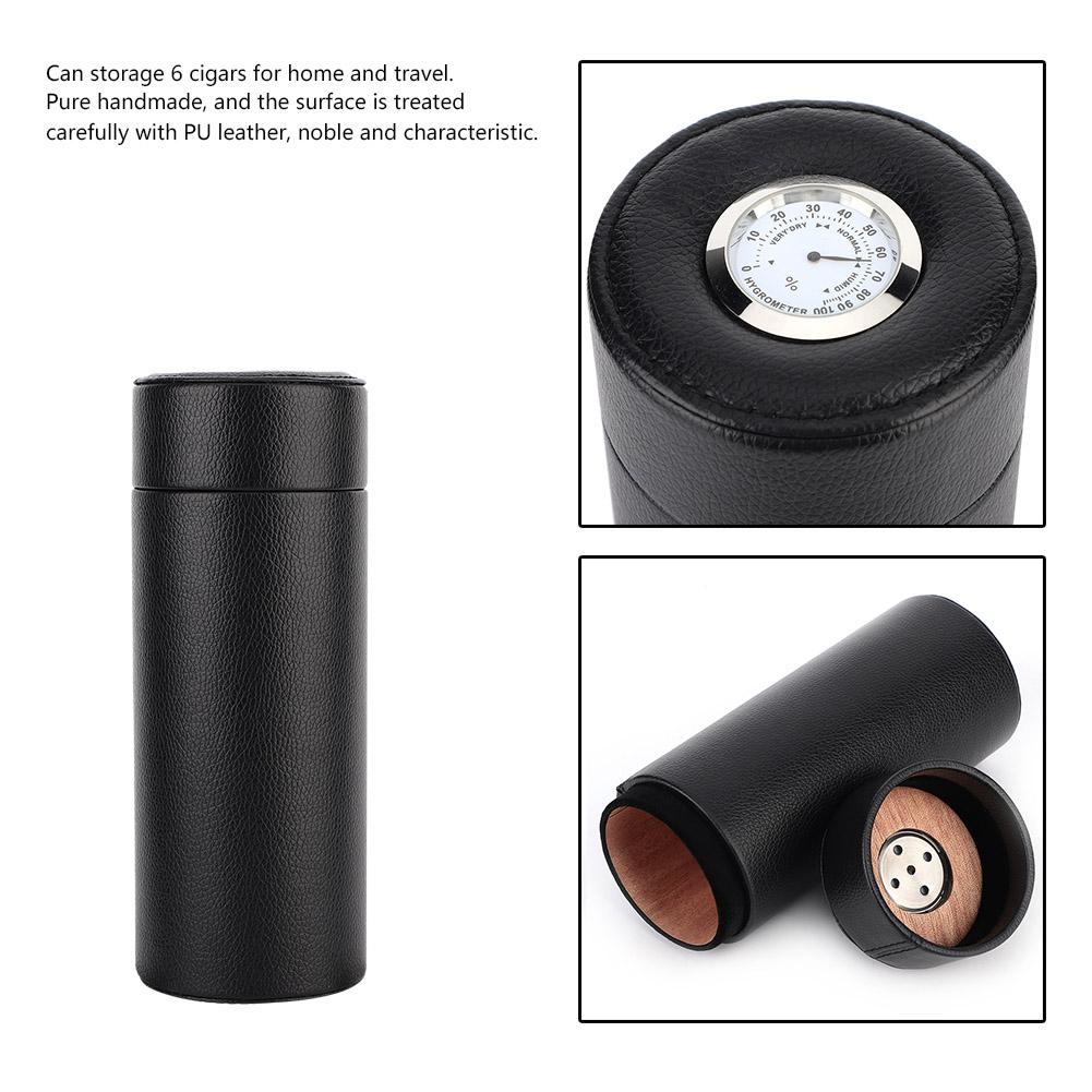 Cigar Box Cigar Holder Cigar Humidor Storage Pot Portable Cigar Humidor Mini Handcrafted Business Gift for Gift Box Travel Men