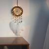 Retro Rattan Dream Catcher Mori Style Night Light Ornament – Cute Woven Home Decoration Pendant 