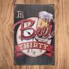 ERLOOD It's Beer Thirty Vintage Funny Home Decor Tin Sign Retro Metal Bar Pub Poster 8 X 12