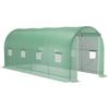 Greenhouse Foil Greenhouse Tomato House with Door, 8 Windows, Foil Tunnel made of Galvanized Steel, PE, Sturdy Greenhouse Plan