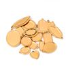6pcs/lot Stainless Steel Charms Heart Round Irregular Blank Cabochon Pendant Base Diy Resin Cameo Jewelry Making