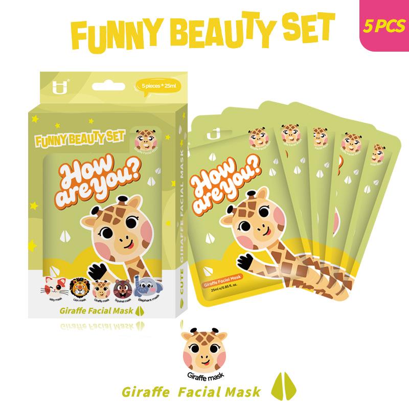 Cross-border Cartoon Animal Face Mask: Hydrating, Moisturizing, and Nourishing