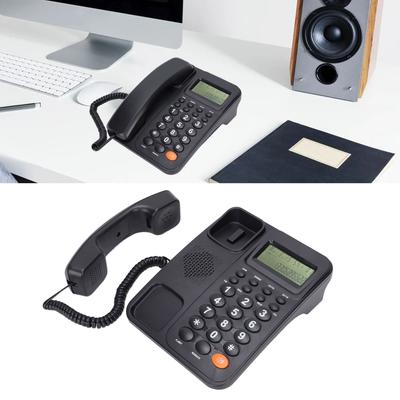 KXT2027CID Corded Telephone Caller ID Semi Hands   24 Ringtones Fixed Landline Phone with Display for   Hotel(Black )