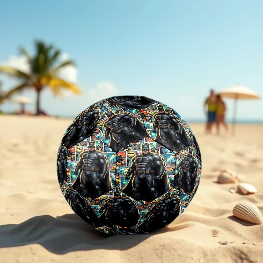 Superheroes Print Size 5 Soccer Ball, Standard Match Football for Sports Game and Team Practice, Ideal Gift for Soccer Fans