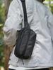 Ultra-Light Plaid Waterproof Nylon Men's Crossbody Bag: Trendy Cycling & Phone Waist Bag