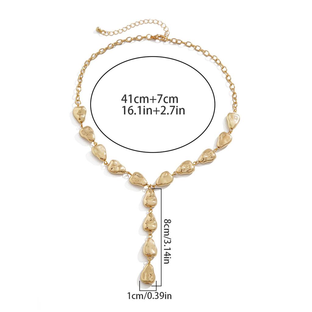 Barocke Y-Kette Herzhalskette Einzigartige Halskette Lange Quasten-Halskette Modeschmuck Geschenk für Frauen