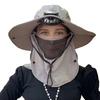 Solar Fan Hat with Face Guard Neck Flap UPF 50+ UV Protection
